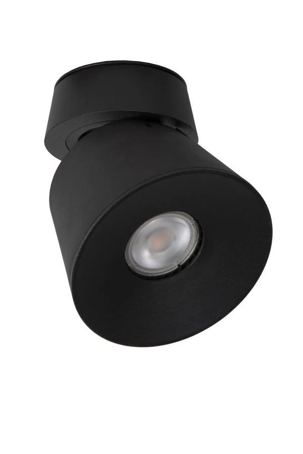 Lucide TRIGONO - Ceiling spotlight - Ø 10,5 cm - 1xGU10 - Black - turned off